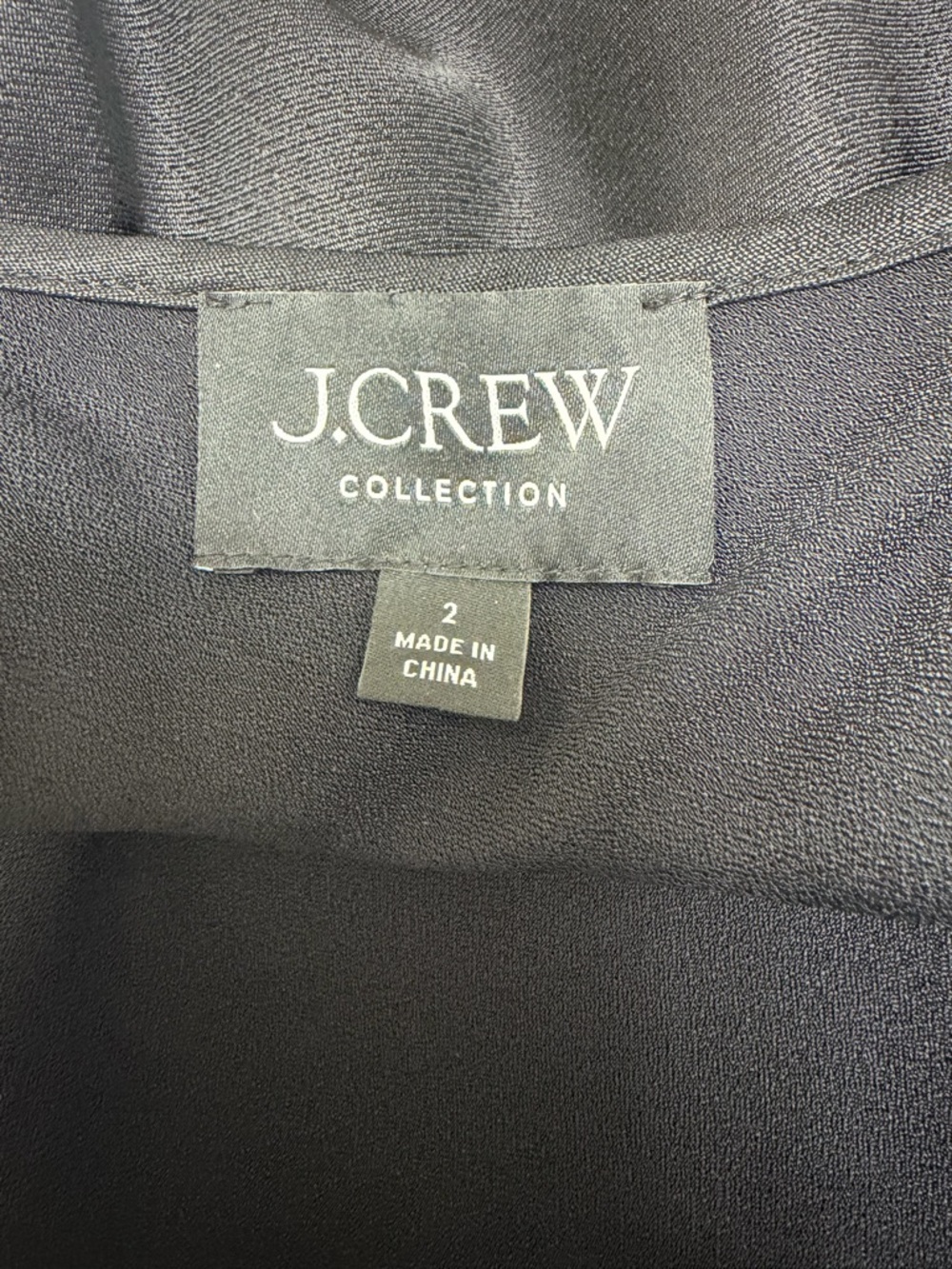 J. Crew Collection Halter Midi Slip Dress Luster Crepe Black Size 2 - Picture 7 of 8